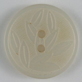 Leaf Pattern Polyester Buttons 23mm