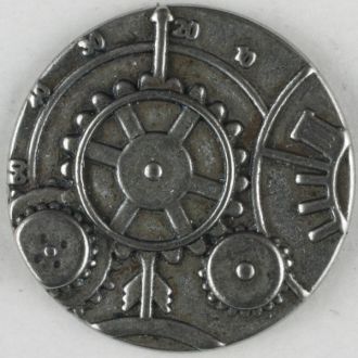 Full Metal Shank Buttons - Steampunk Gears