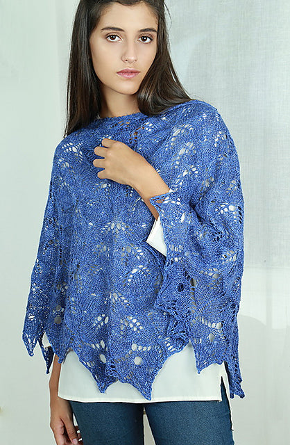 Macrophylla Shawl Hand Knitting Pattern