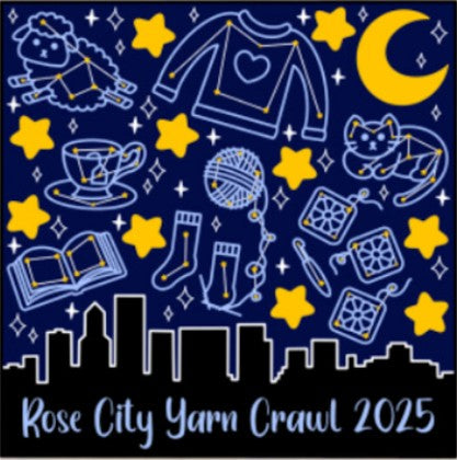 2025 Rose City Yarn Crawl Sticker