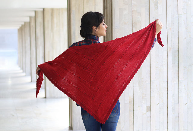 Wellingborough Shawl Hand Knitting  Pattern