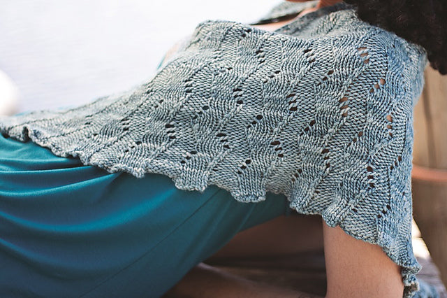 Corriente Shawl Hand Knitting Pattern