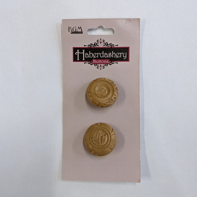 Haberdashery Wooden Buttons