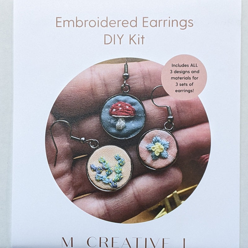 Embroidered Earrings Kit