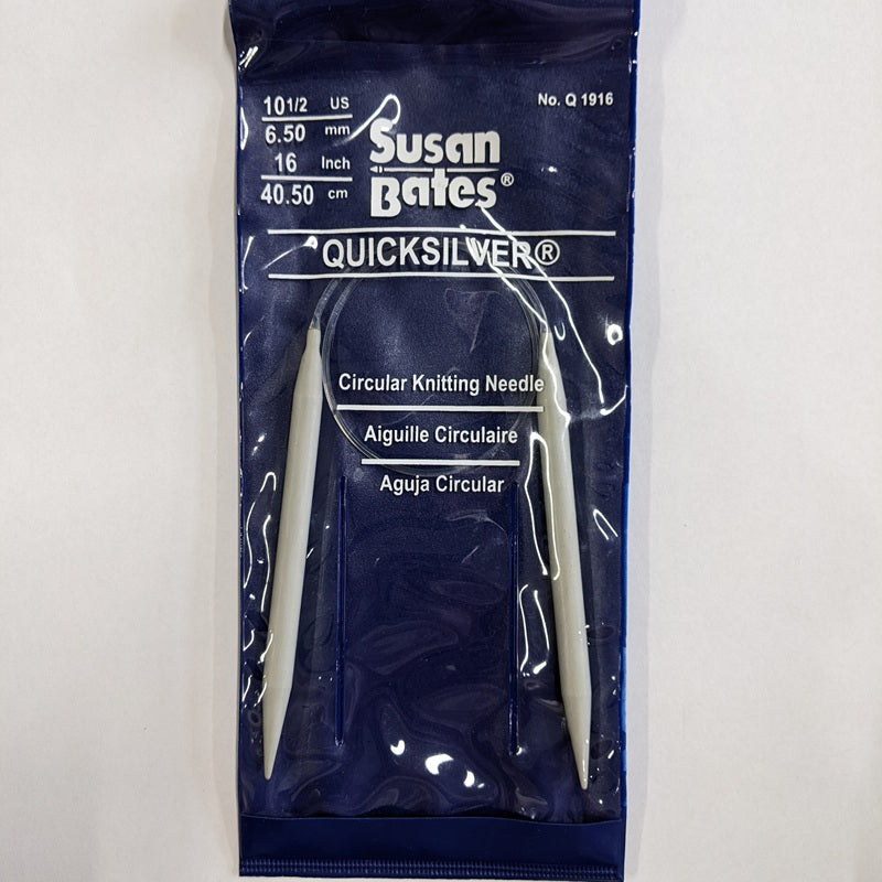 Susan Bates Quicksilver 16 inch Circular Knitting Needles