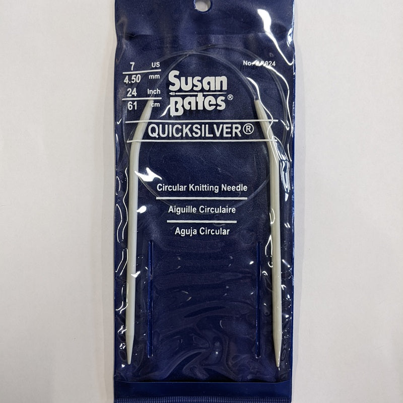 Susan Bates Quicksilver 24 inch Circular Knitting Needles