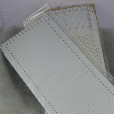 Silver Reed Blank Punch Cards