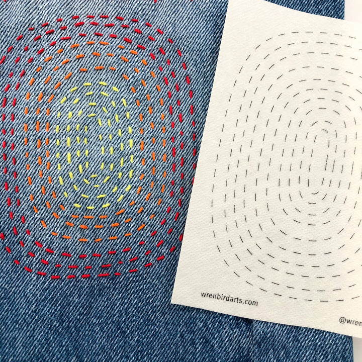 Washable Mending Transfers #5 Lavender Patterns