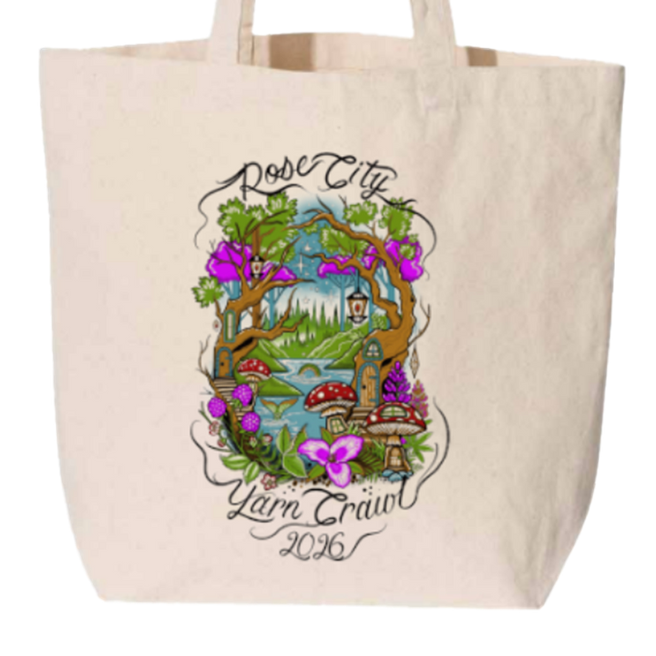 2026 Rose City Yarn Crawl Tote Bag - PREORDER
