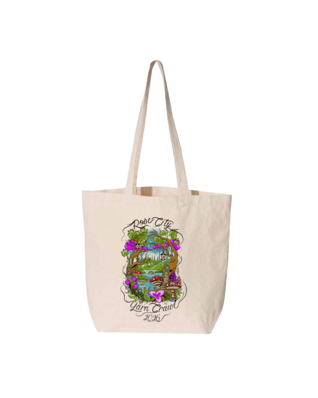 2026 Rose City Yarn Crawl Tote Bag - PREORDER