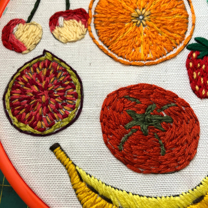 Fruits and Vegetables Embroidery Transfers