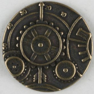 Full Metal Shank Buttons - Steampunk Gears