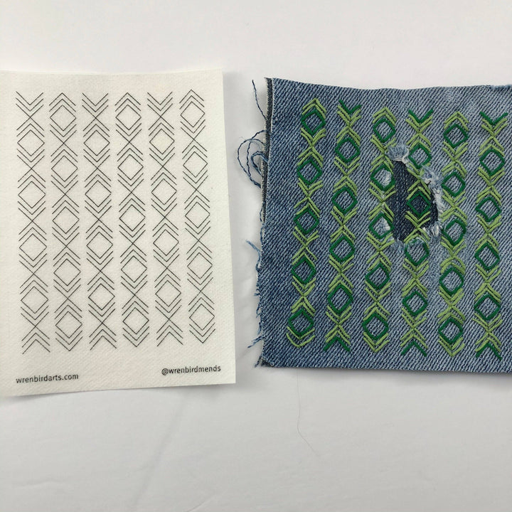 Washable Mending Transfers #5 Lavender Patterns