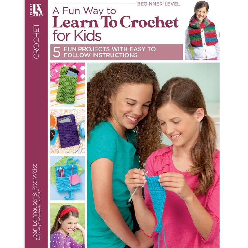 Leisure Arts Learn To Crochet For Kids Book