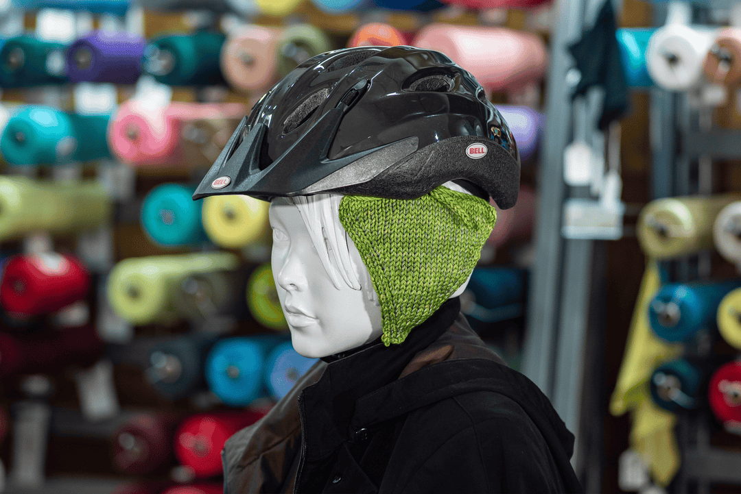 Reflective Bicycle Helmet Ear Covers in Cardigan