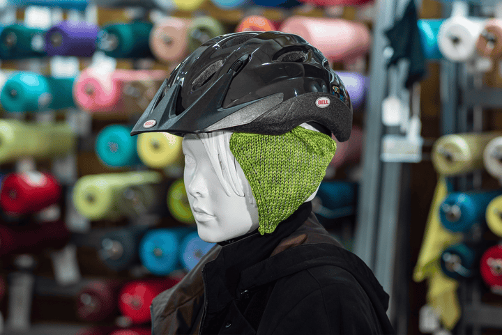 Reflective Bicycle Helmet Ear Covers in Cardigan