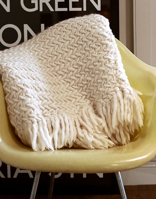 Koselig Blanket Hand Knitting Pattern