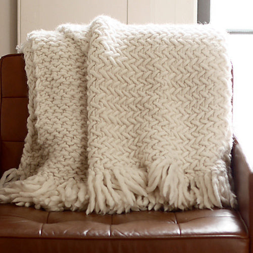 Koselig Blanket Hand Knitting Pattern
