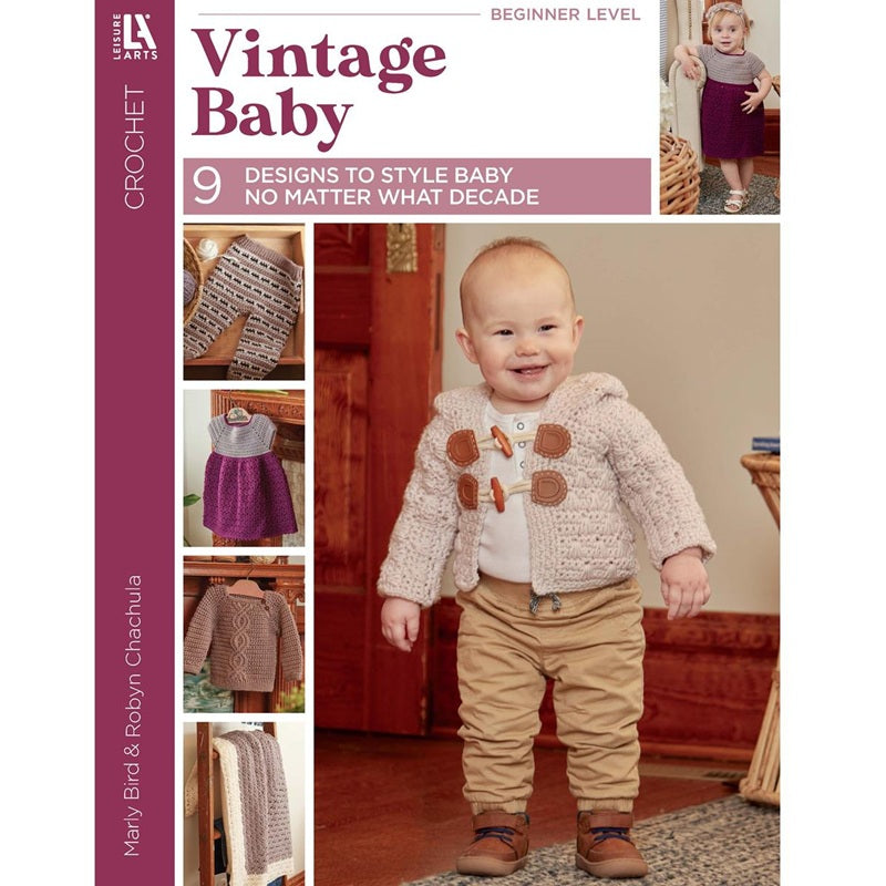 Leisure Arts Crochet Vintage Baby Book