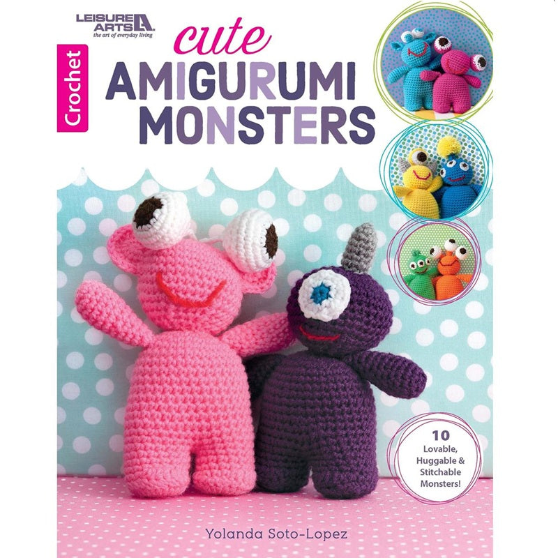 Leisure Arts Crochet Cute Amigurumi Monsters Book