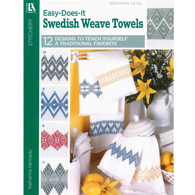Leisure Arts Stitchery Easy-Does-It Swedish Weave Towels Book