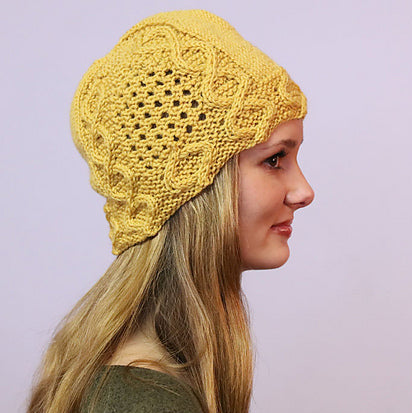 Waving Fields Hat Hand Knitting Pattern