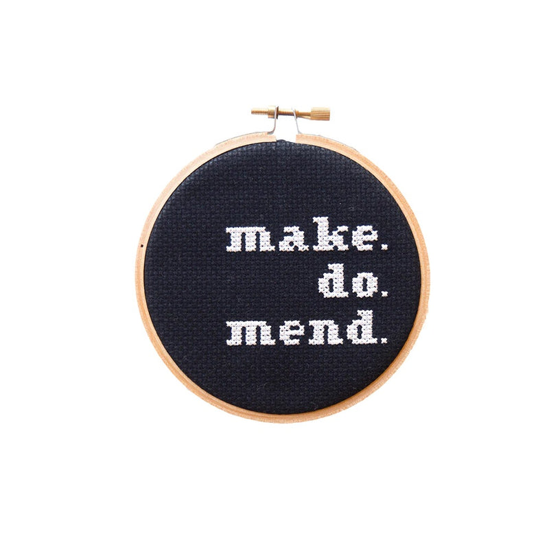 Make Do Mend Cross Stitch Kit