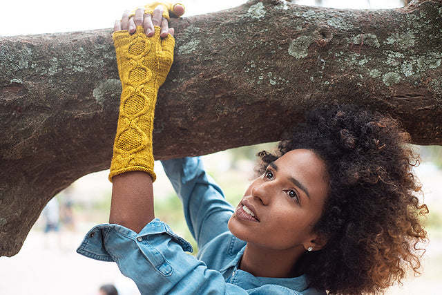 Mucha Mittens Hand Knitting  Pattern