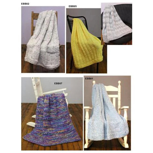 8-Hour Baby Blanket Hand Knitting Pattern Booklet