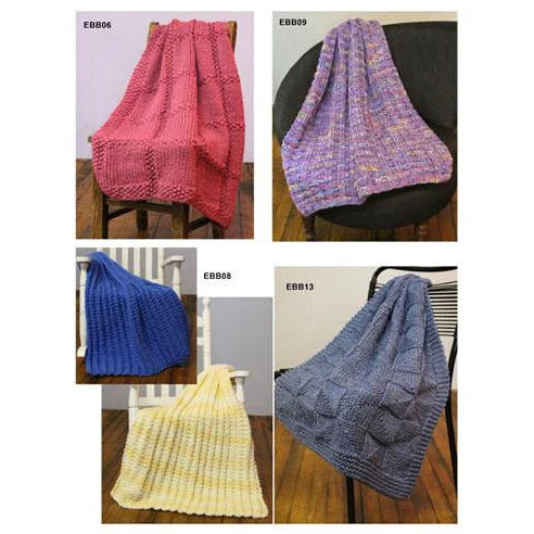 8-Hour Baby Blanket Hand Knitting Pattern Booklet