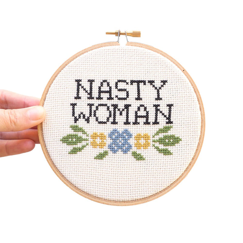 Nasty Woman Cross Stitch Kit