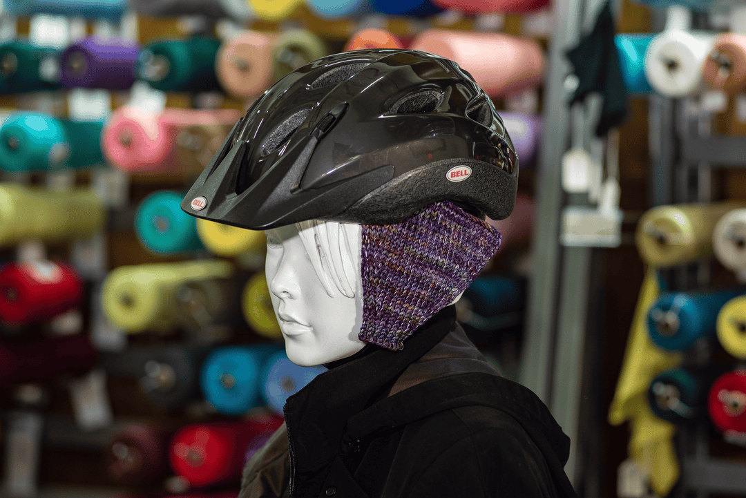 Reflective Bicycle Helmet Ear Covers in Aquarius