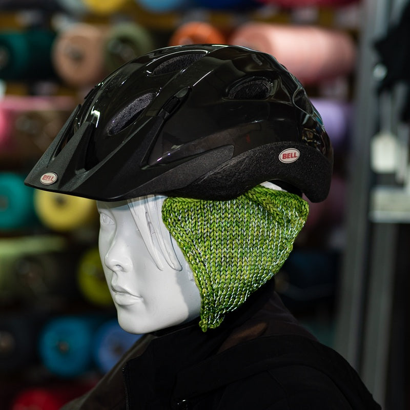 Reflective Bicycle Helmet Ear Covers in Cardigan
