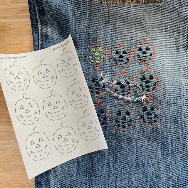 Halloween Washable Mending Patterns