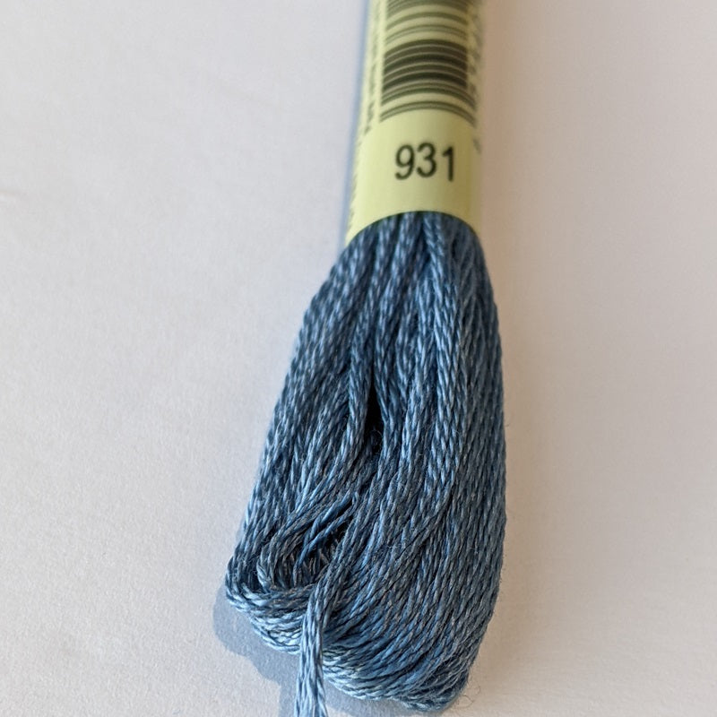 DMC Floss 931 Blue Grey#color_931-blue-grey