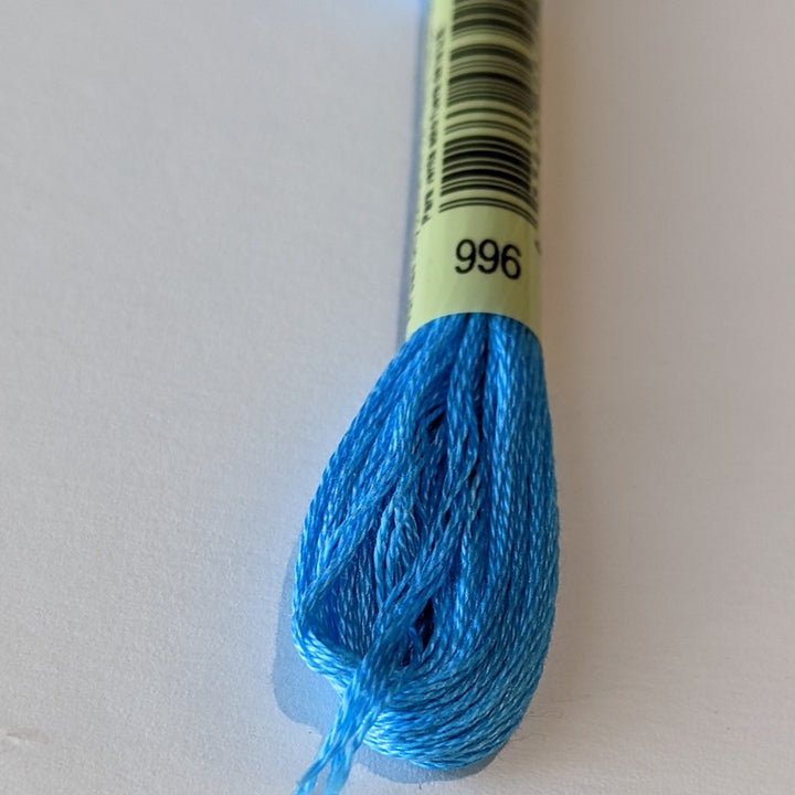 DMC Floss 996 Electric Blue#color_996-electric-blue