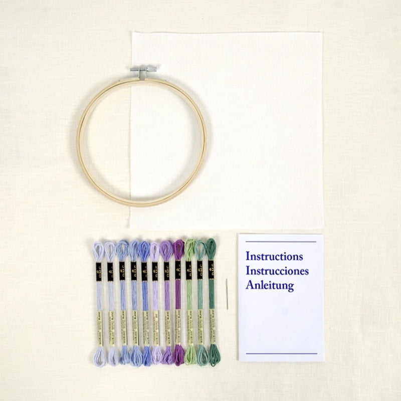 Lavender Bouquet - Designer Cross Stitch Kit