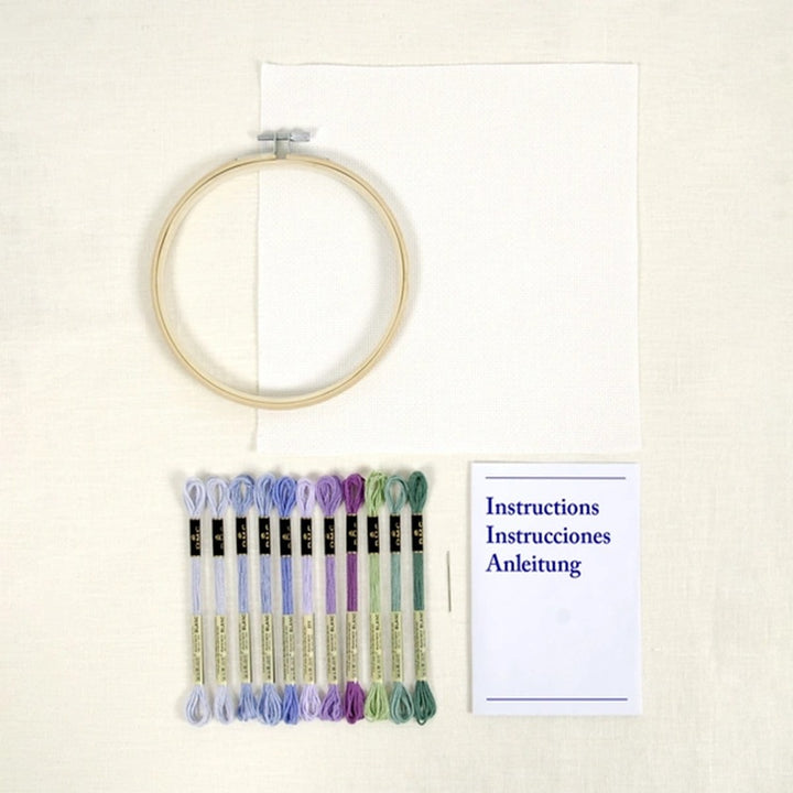 Lavender Bouquet - Designer Cross Stitch Kit