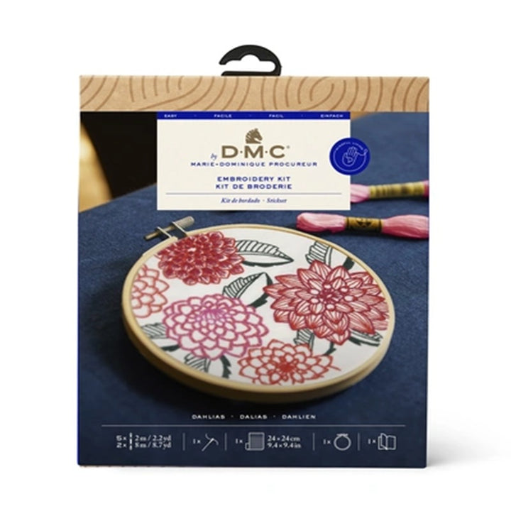 Dahlias - Designer Embroidery Kit