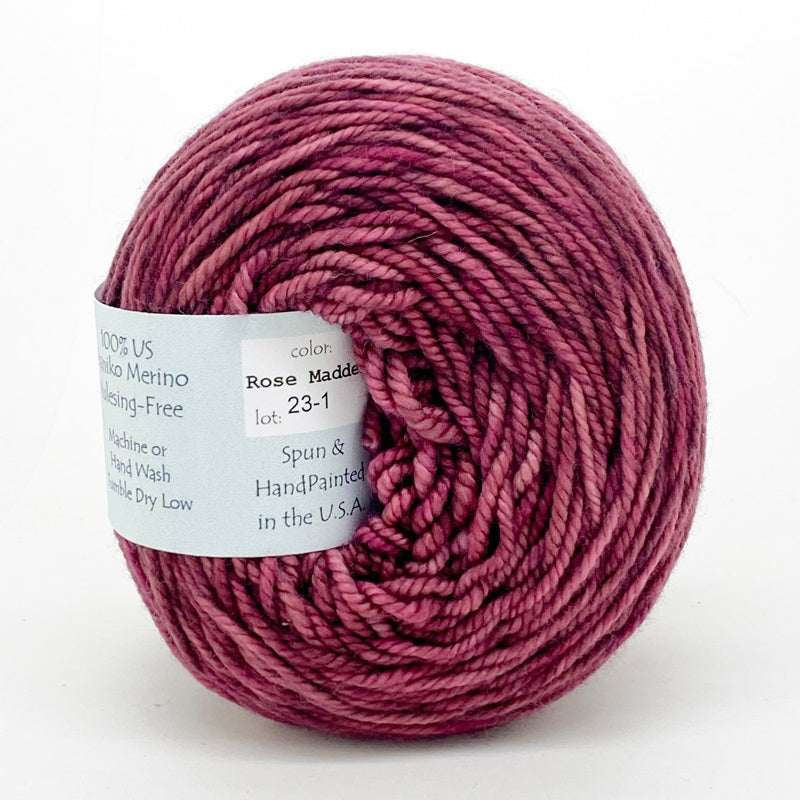 Freia Superwash Worsted Rose Madder#color_rose-madder