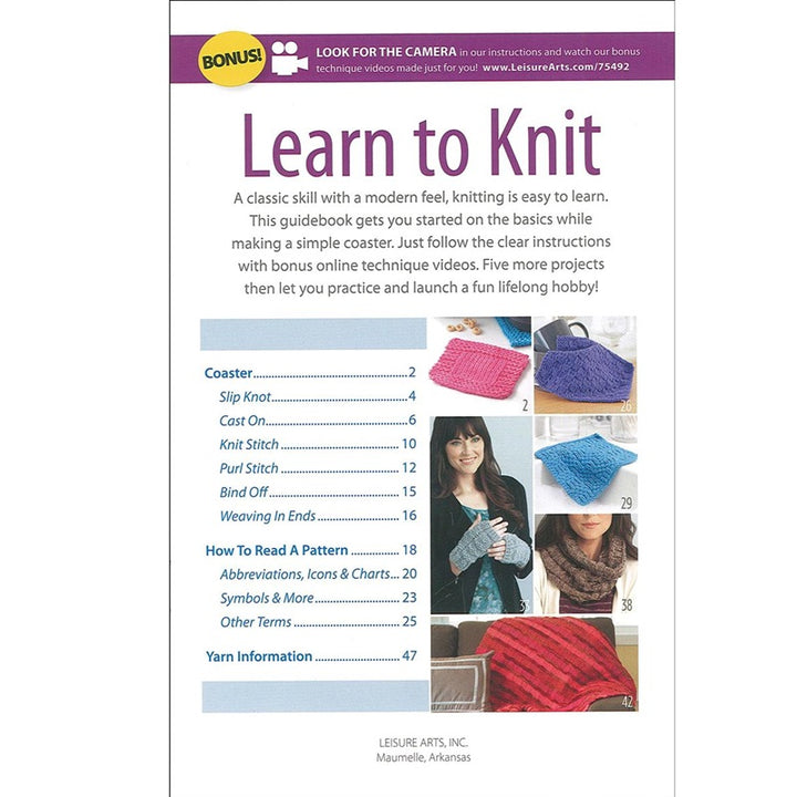 Learn to Knit Book