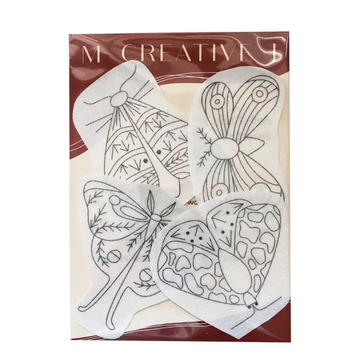 Moths - Bug Embroidery - Peel Stick & Stitch Patterns