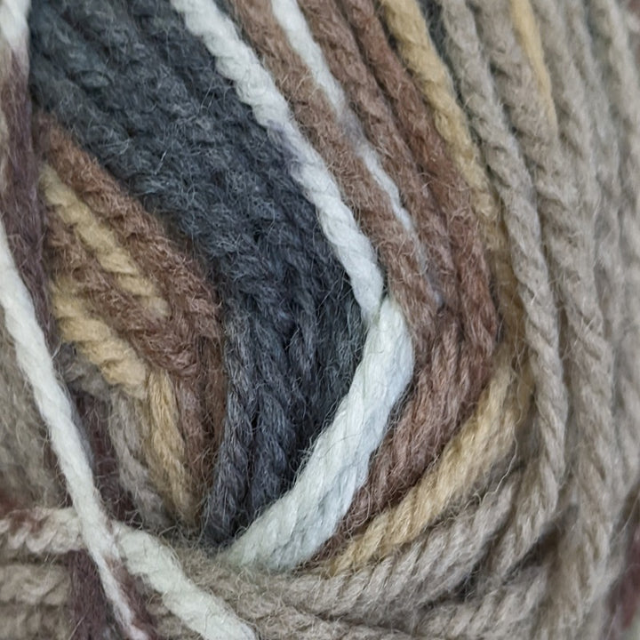 Plymouth Encore Colorspun Worsted 8127 Grey Neutral Print#color_8127-grey-neutral-print