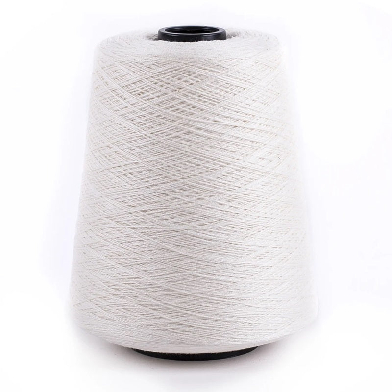 Silk City Fiber Perle Cotton 10/2 1.1 lb cone 001 Ivory#color_001-ivory