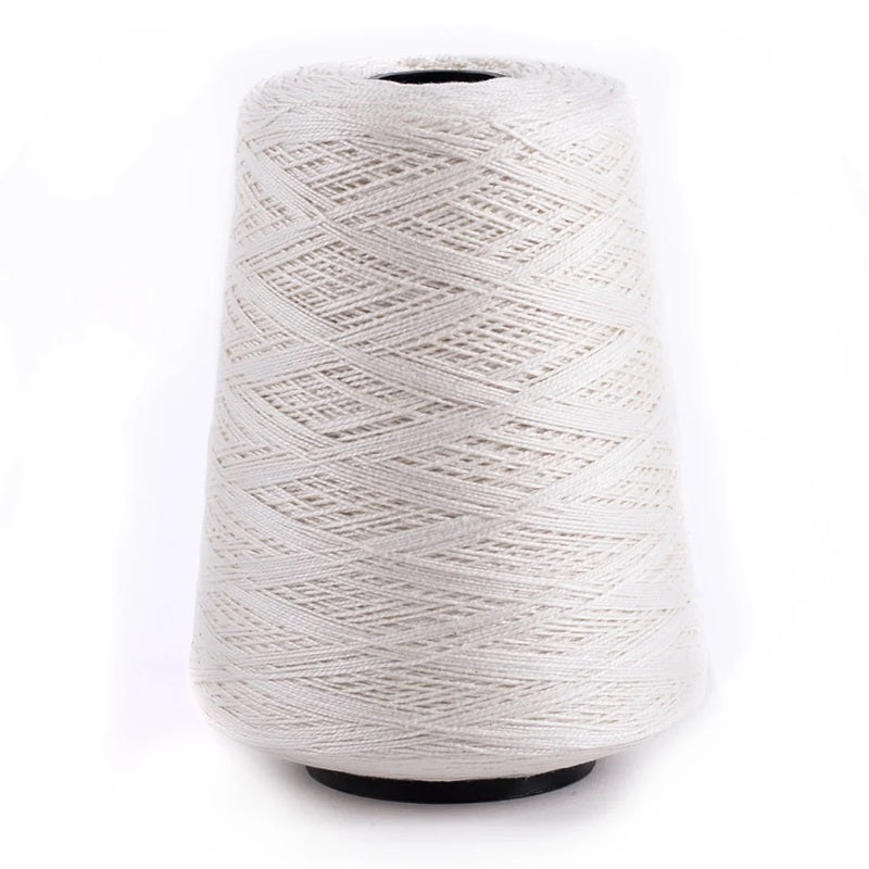 Silk City Fiber Perle Cotton 5/2 1.1 lb cone 001 Ivory#color_001-ivory