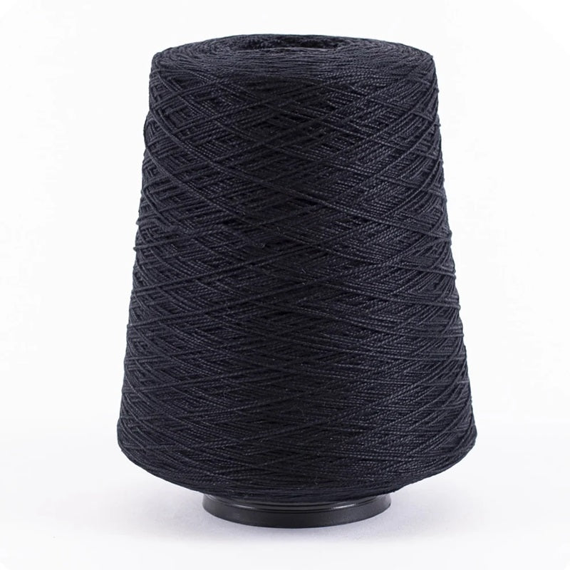 Silk City Fiber Perle Cotton 5/2 1.1 lb cone 002 Black#color_002-black