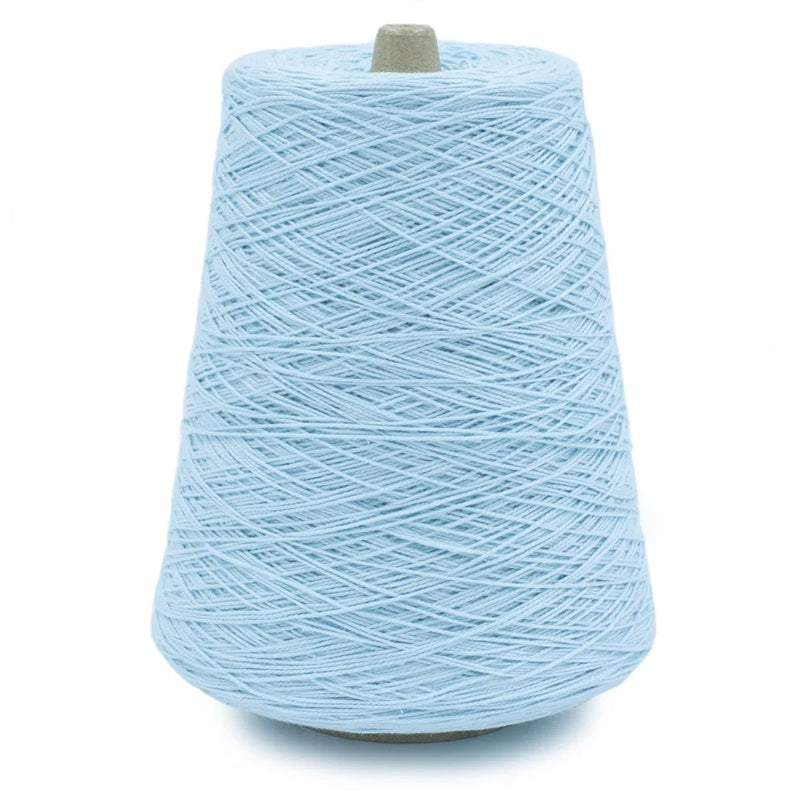 Silk City Fiber Perle Cotton 5/2 1.1 lb cone 067 Baby Blue#color_067-baby-blue