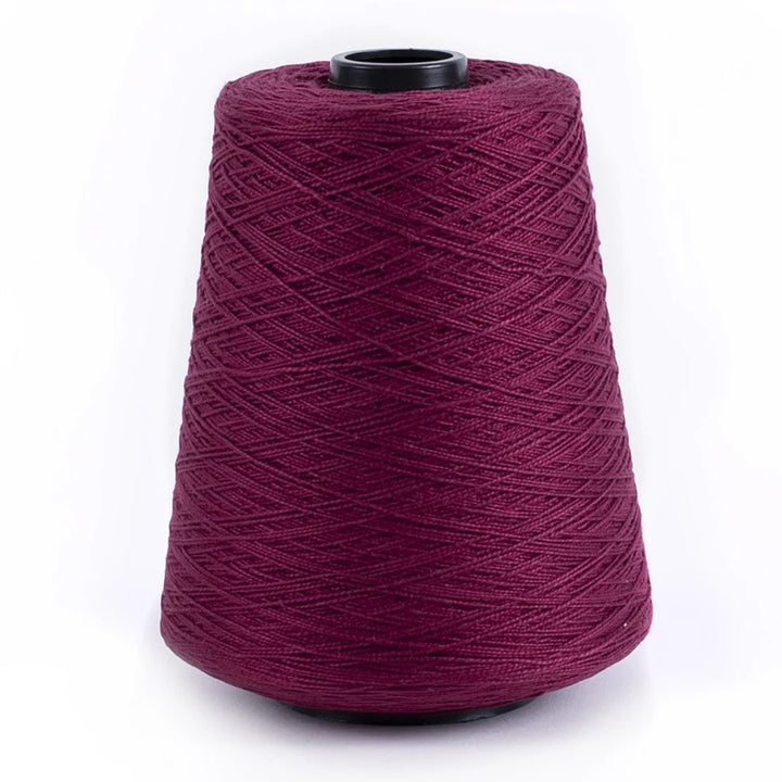 Silk City Fiber Perle Cotton 5/2 1.1 lb cone 143 Burgundy#color_143-burgundy