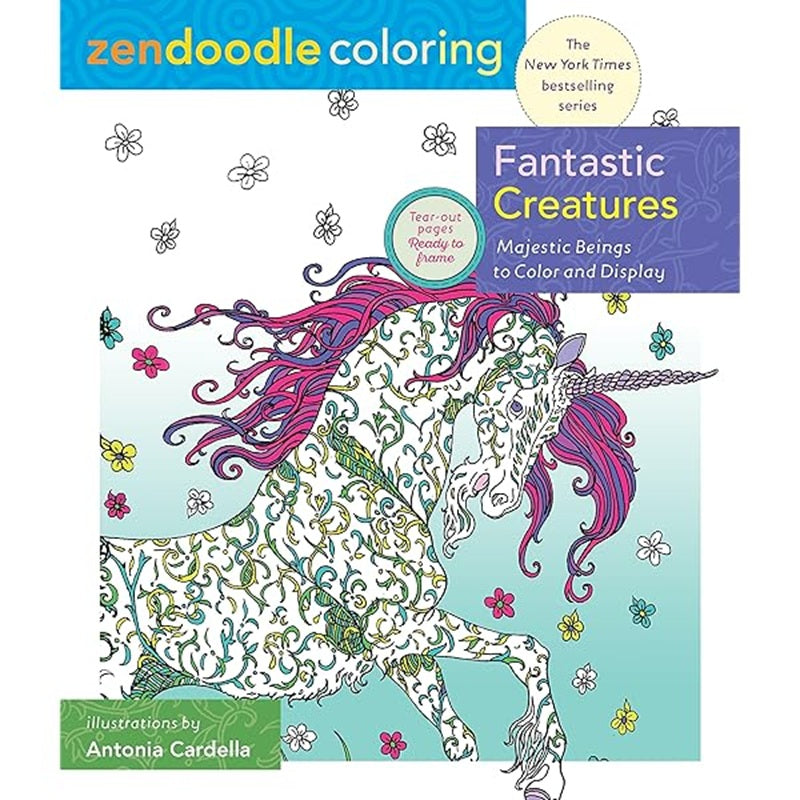 Zendoodle Fantastic Creatures Coloring Book
