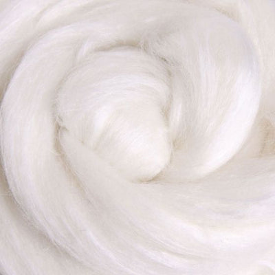 Ashford Wheels & Looms Merino/Silk Sliver, 100 gm, Vanilla